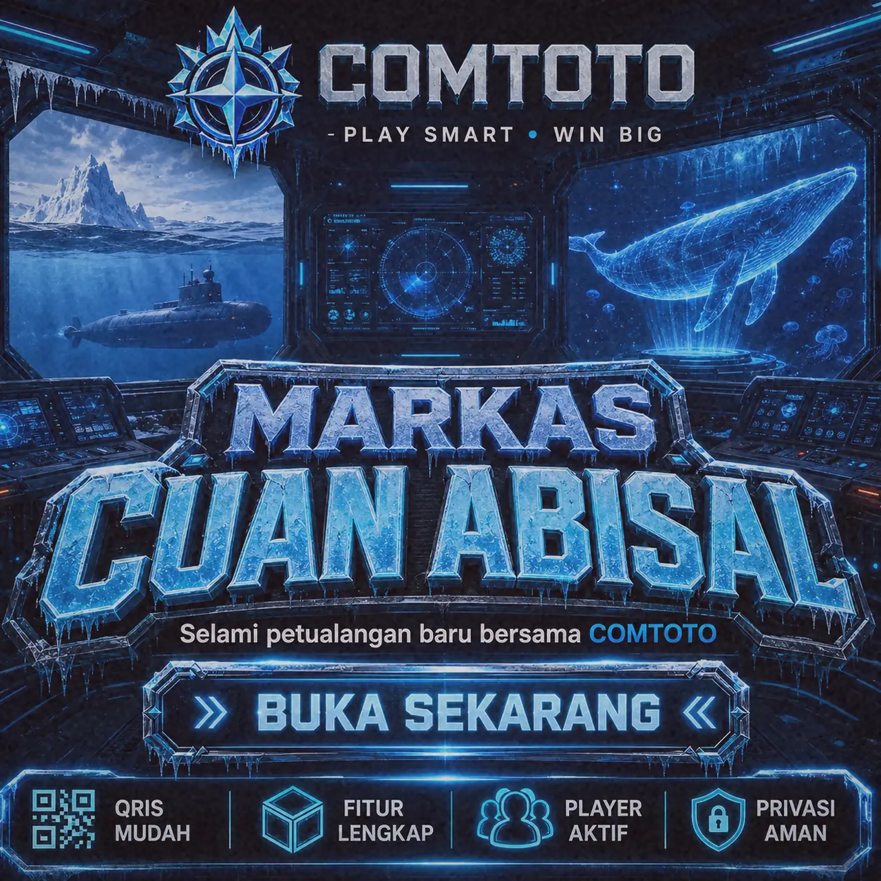 Ilustrasi tombol kembali ke atas halaman COMTOTO